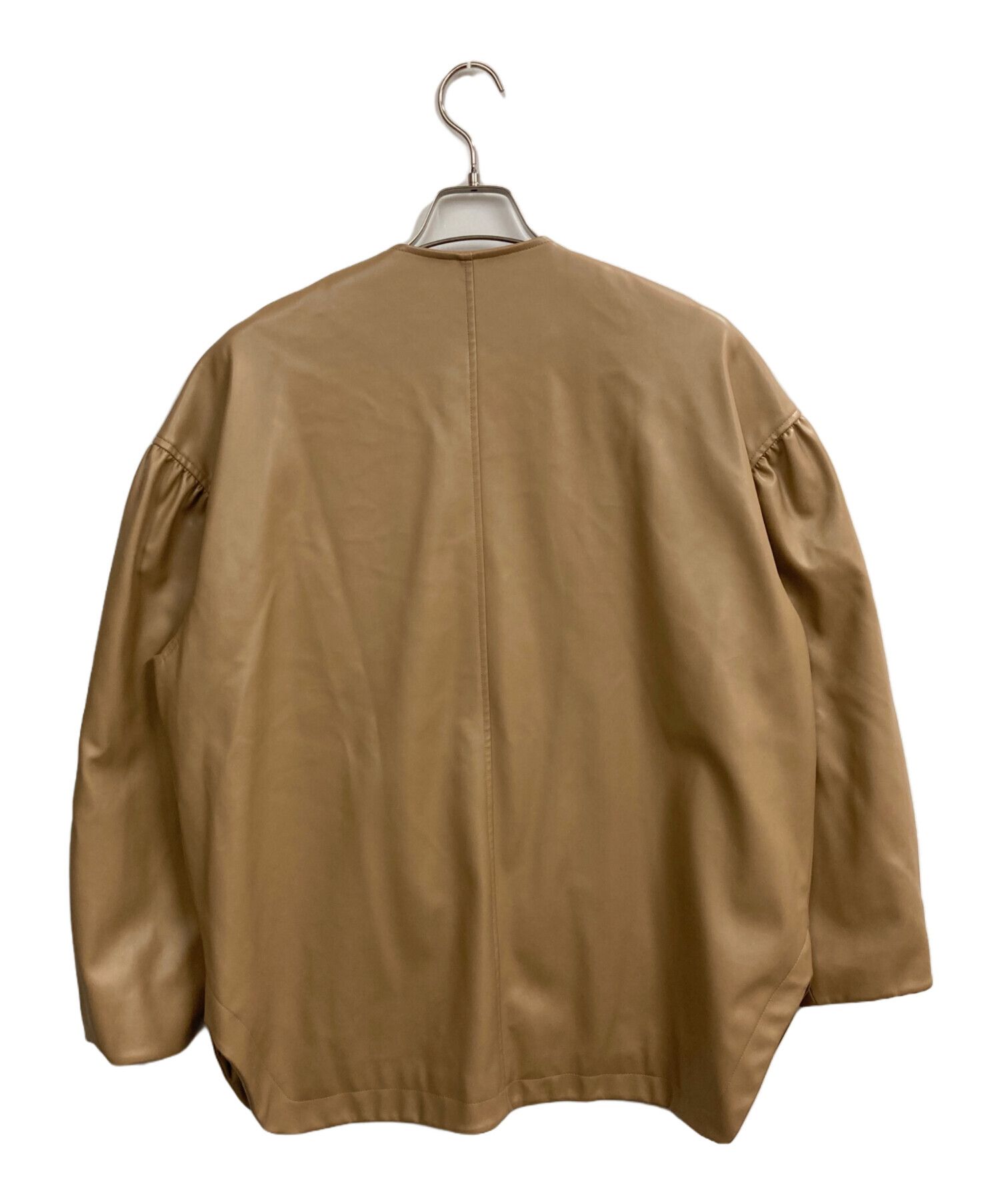 中古・古着通販】CLANE (クラネ) VOLUME SLEEVE LEATHER BLOUSON