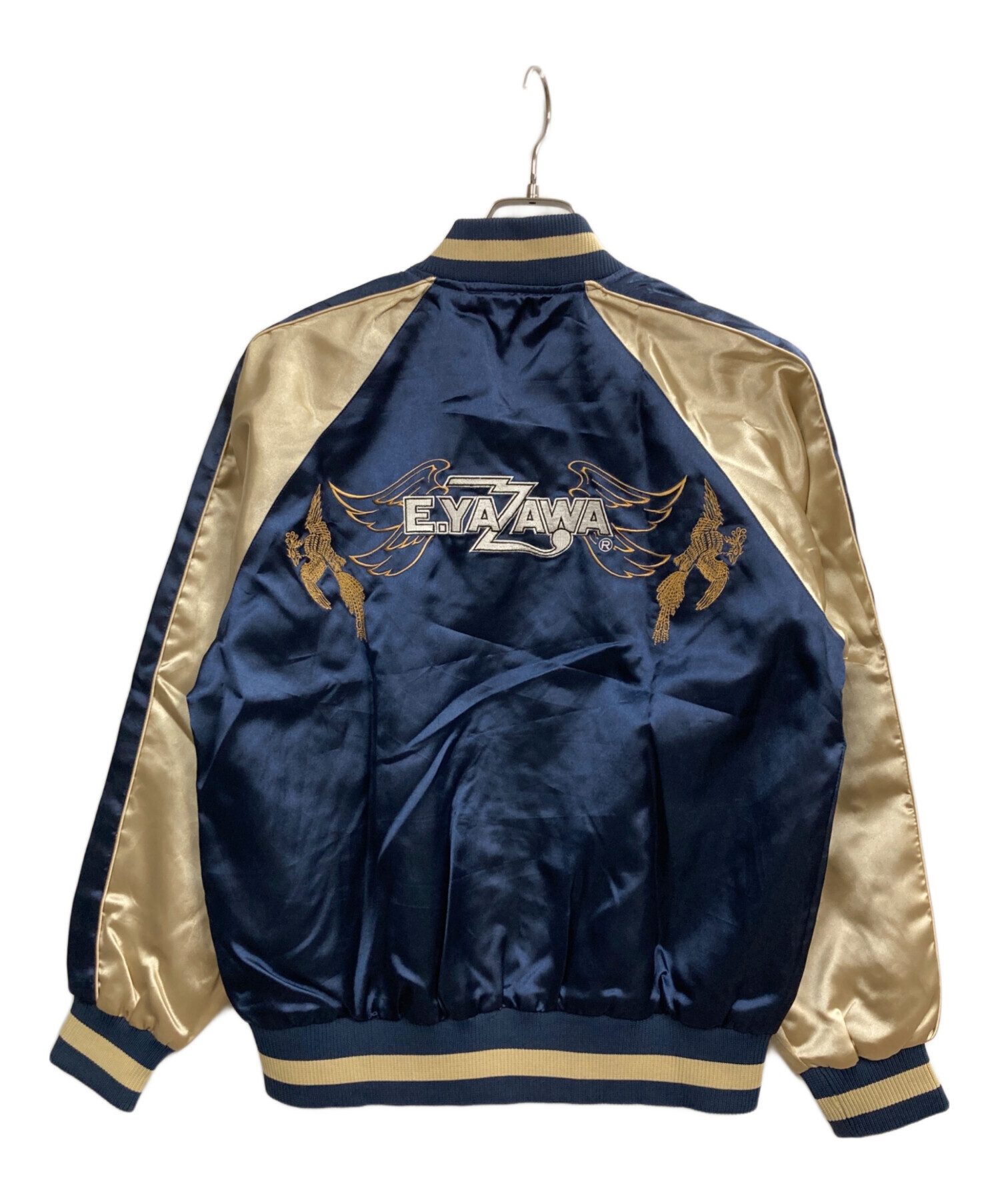 中古・古着通販】矢沢永吉 (ヤザワエイキチ) スカジャン ネイビー