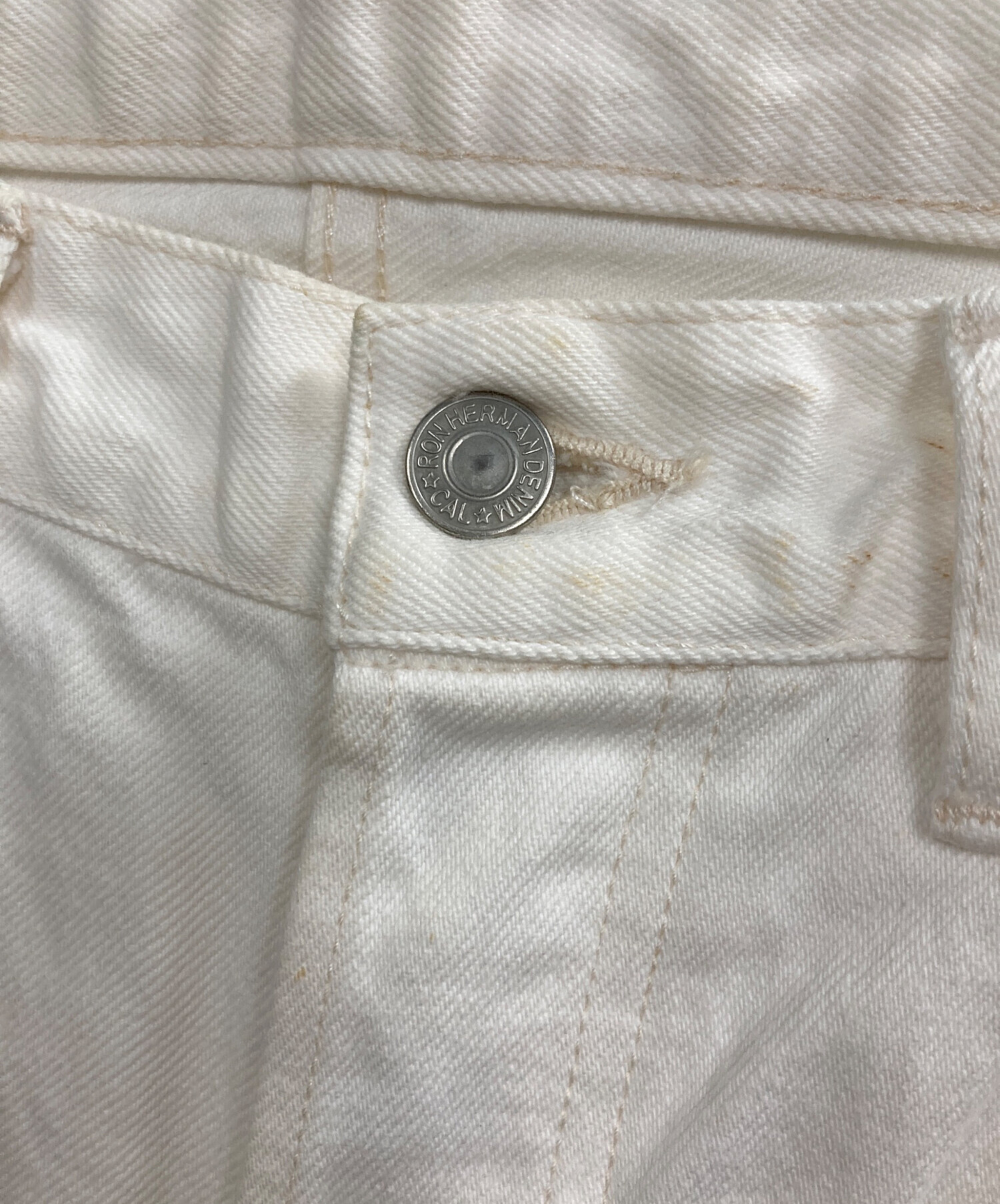 中古・古着通販】Ron Herman (ロンハーマン) デニムパンツ ホワイト