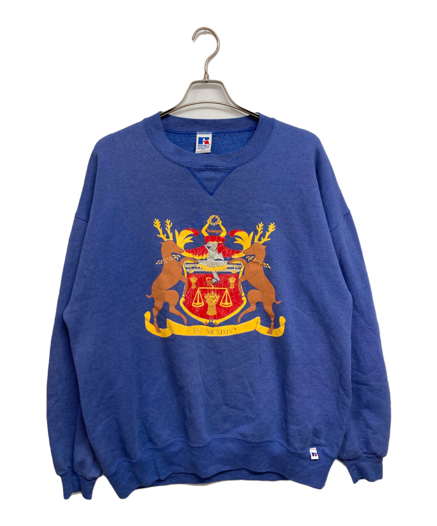中古・古着通販】RUSSELL ATHLETIC (ラッセルアスレチック) 前V裏起毛