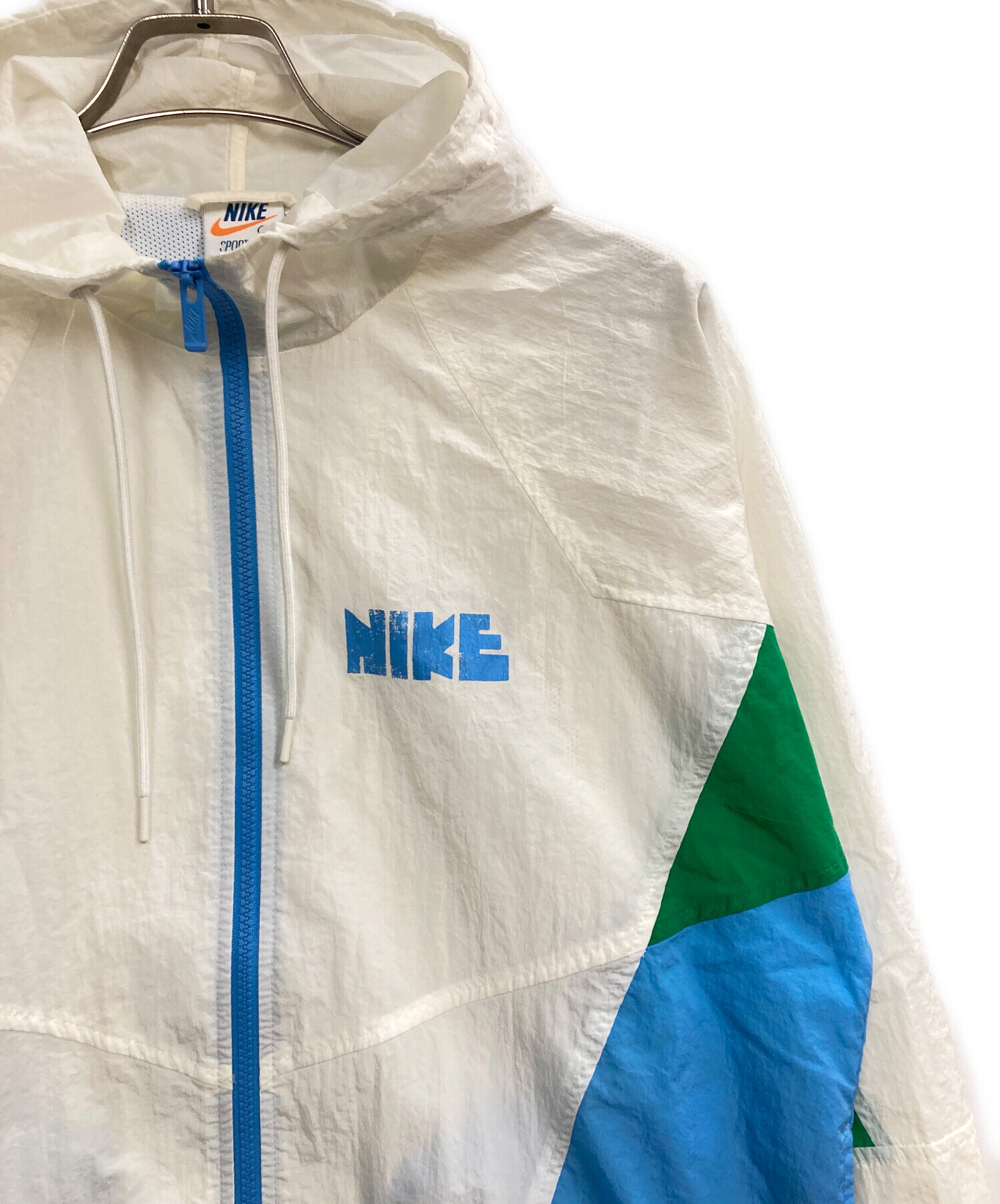 中古・古着通販】NIKE (ナイキ) ナイロンジャケット ホワイト サイズ:S