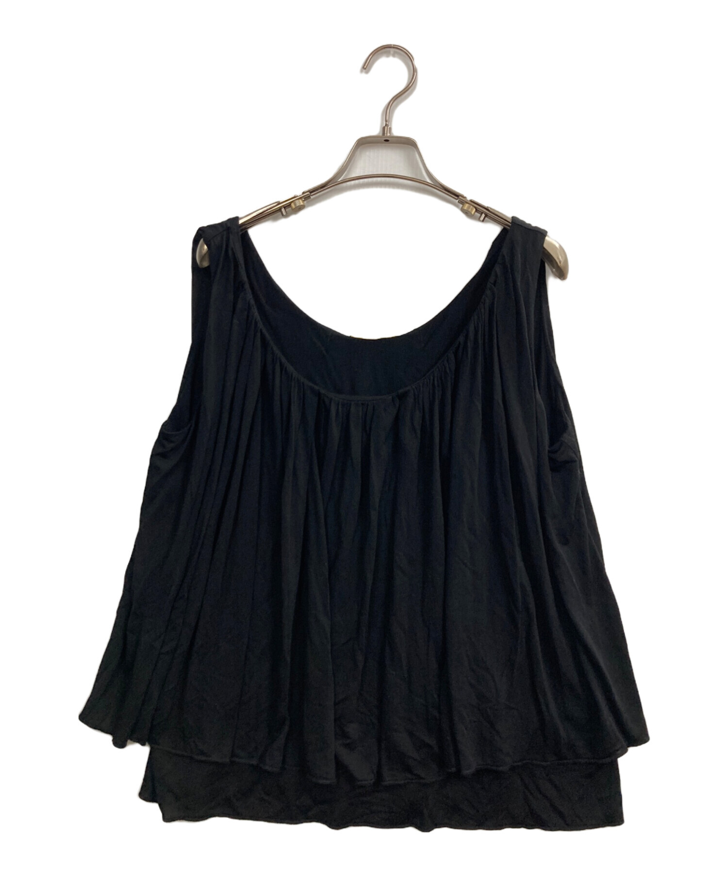 DEUXIEME CLASSE - ドゥーズィエムクラス Duplex ブラウス シャツ ノースリーブ F 黒 中古・古着通販】Deuxieme Classe (ドゥーズィエム クラス) Duplex