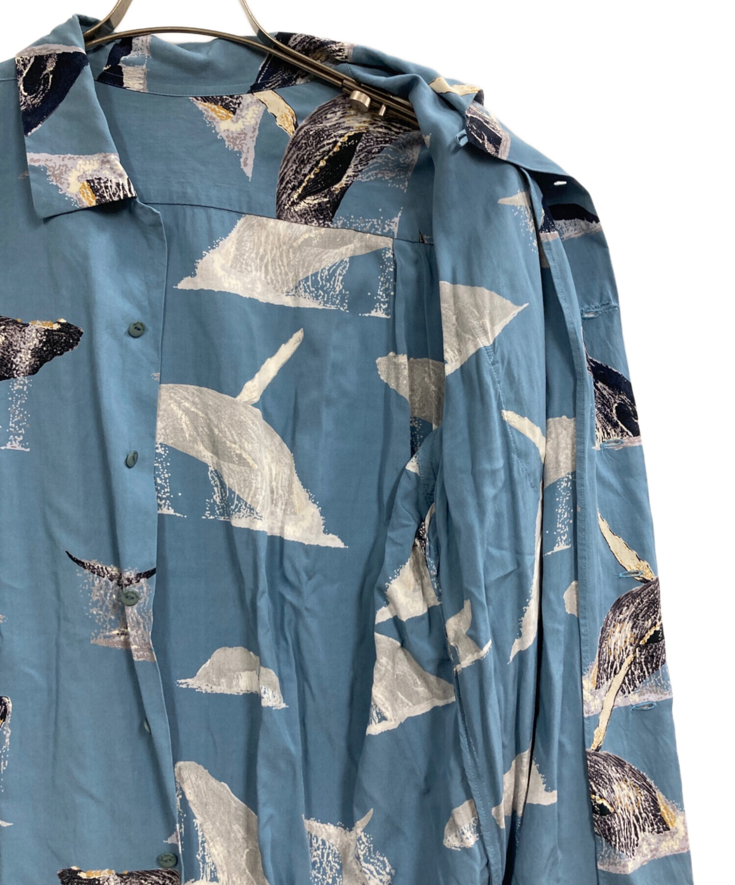 中古・古着通販】Karl Helmut (カールヘルム) レーヨン総柄シャツ