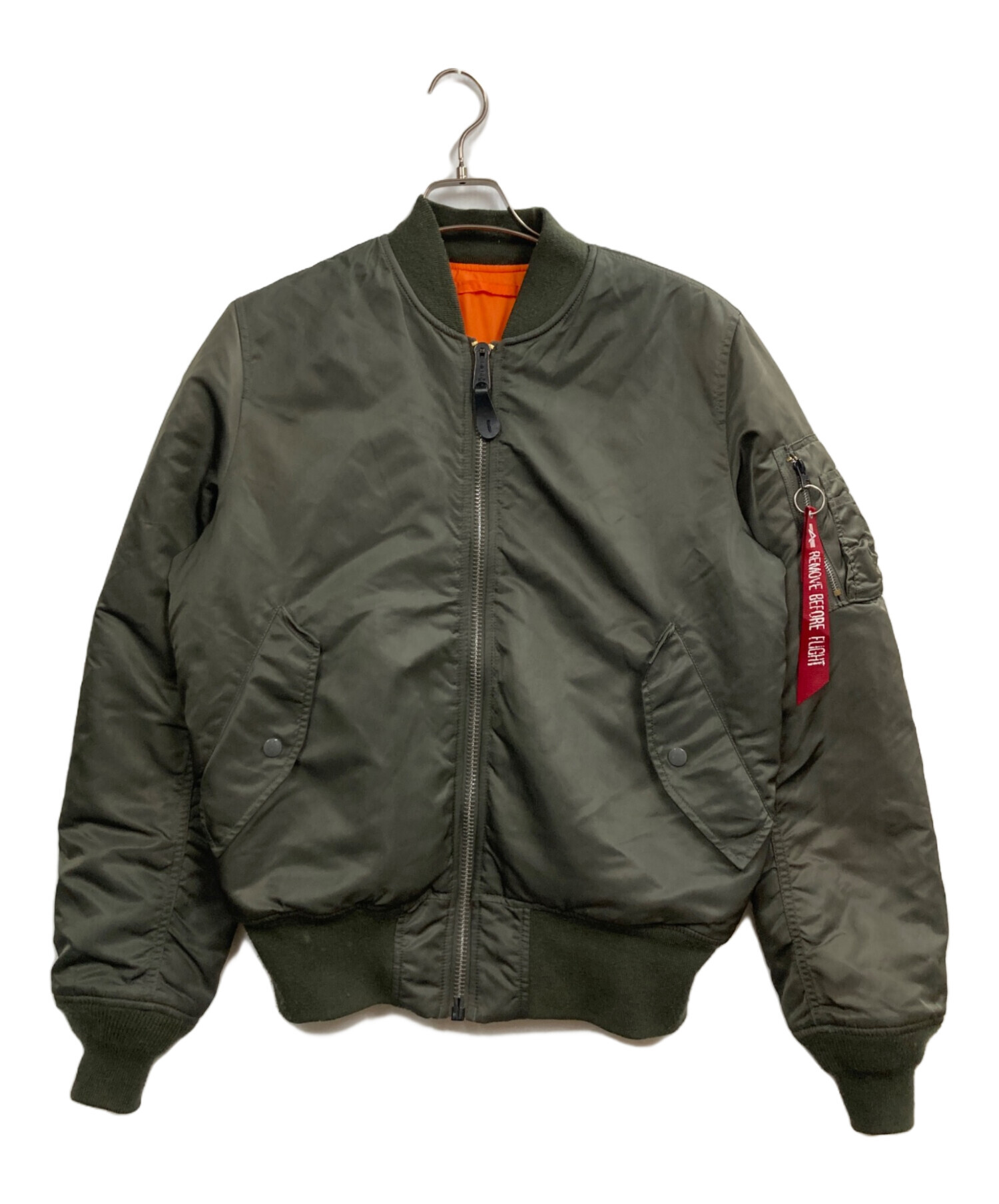 中古・古着通販】ALPHA (アルファ) フライトジャケット グリーン