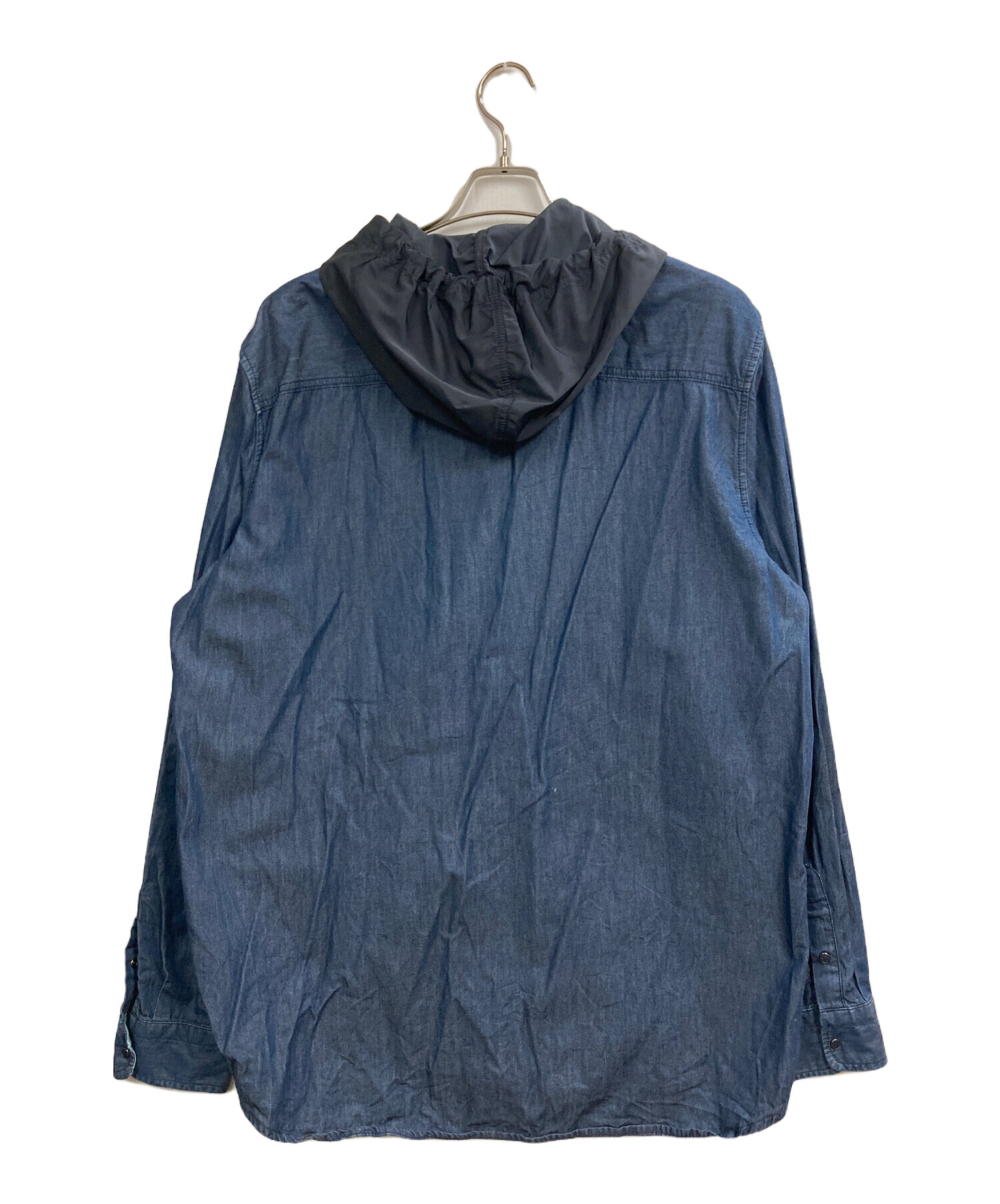 中古・古着通販】DIESEL (ディーゼル) デニム切替フーデットジャケット
