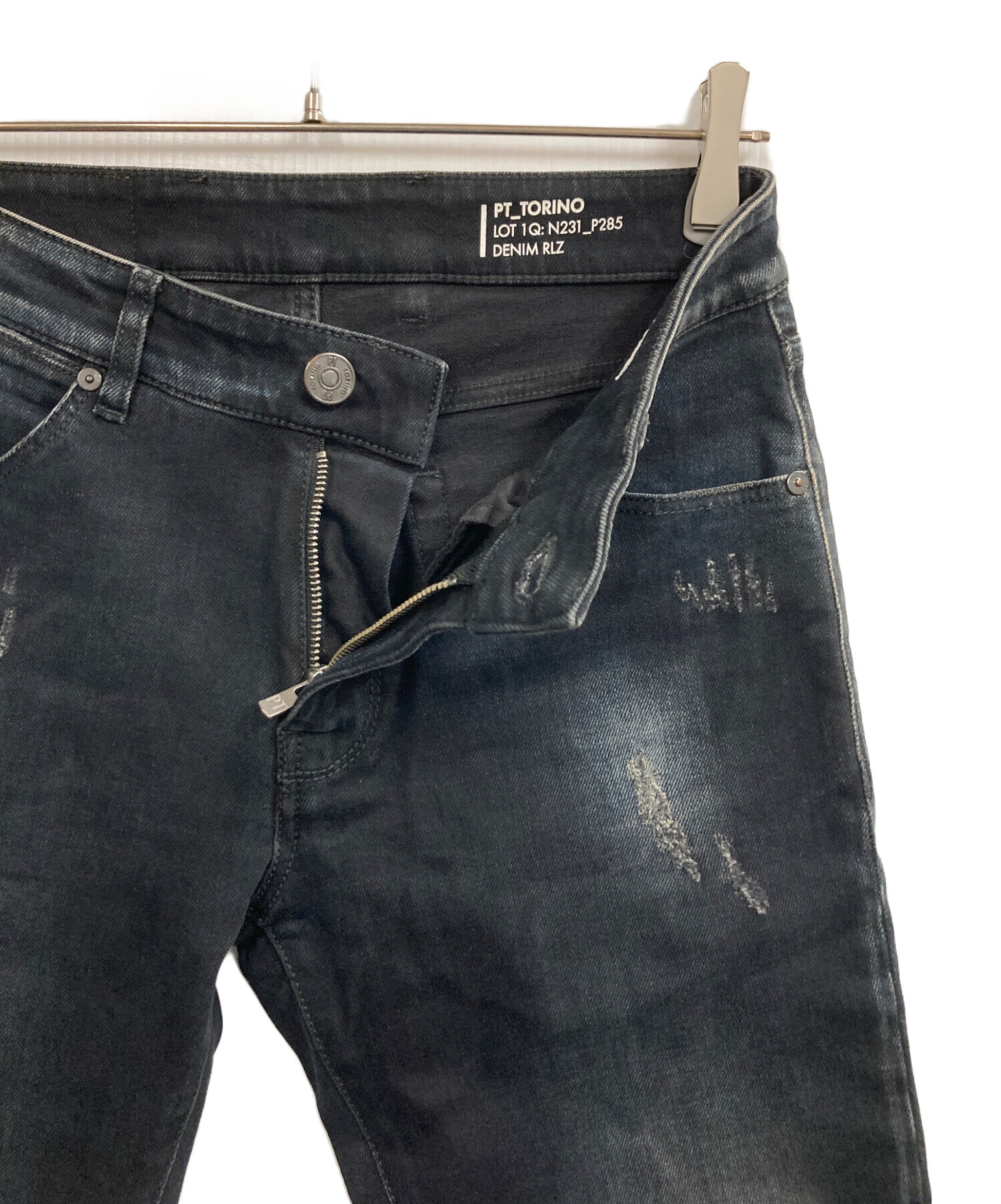中古・古着通販】PT TORINO (ピーティートリノ) ストレッチダメージ 