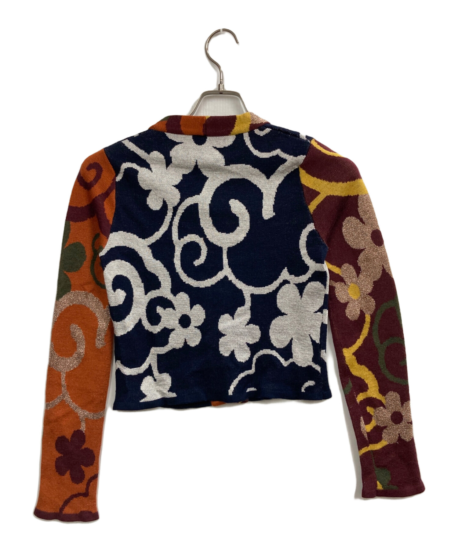 Yanyan ネイビーニットカーディガン 中古・古着通販】yanyan knits (ヤンヤンニット) チャイナボタンニット