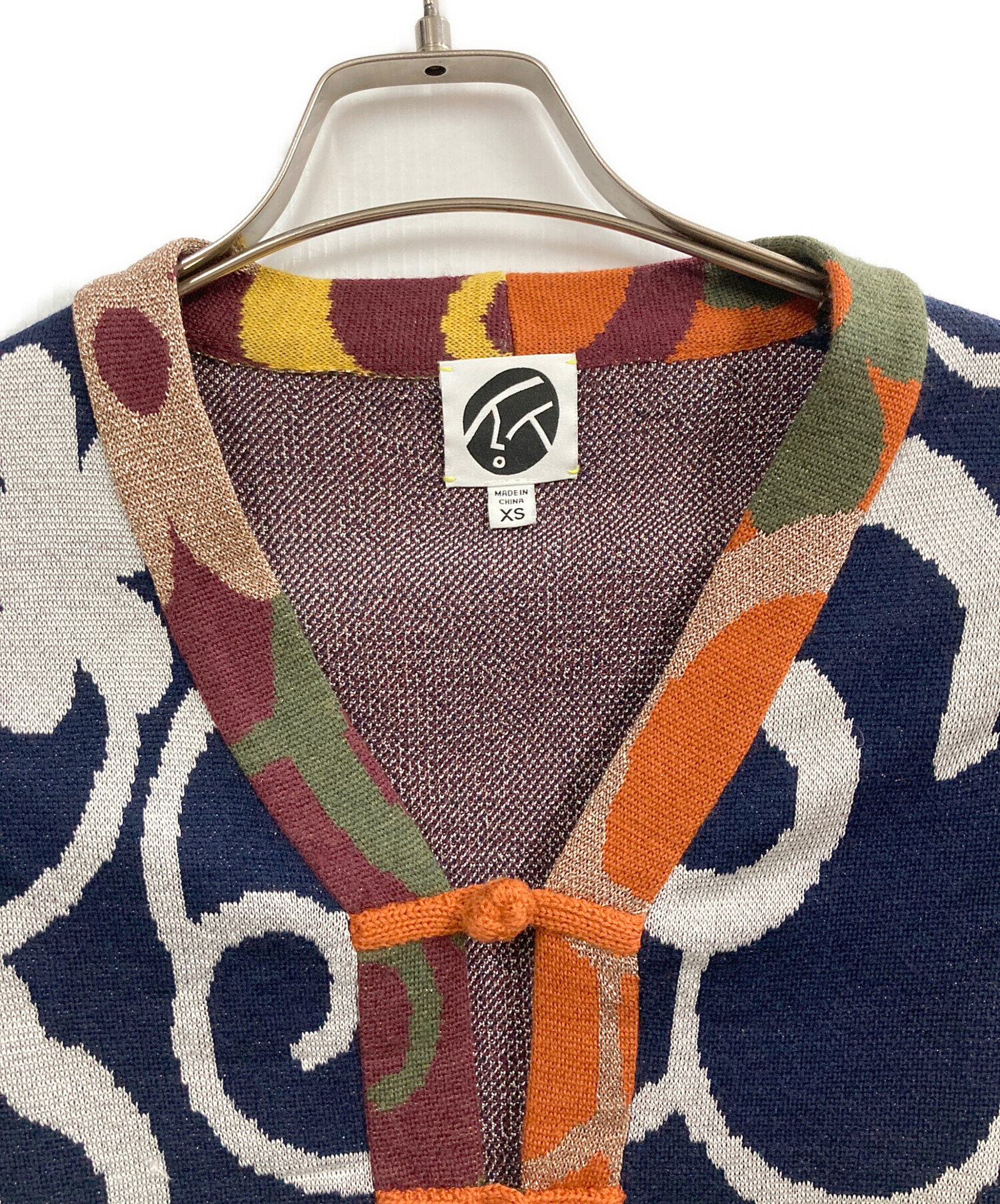 中古・古着通販】yanyan knits (ヤンヤンニット) チャイナボタンニット