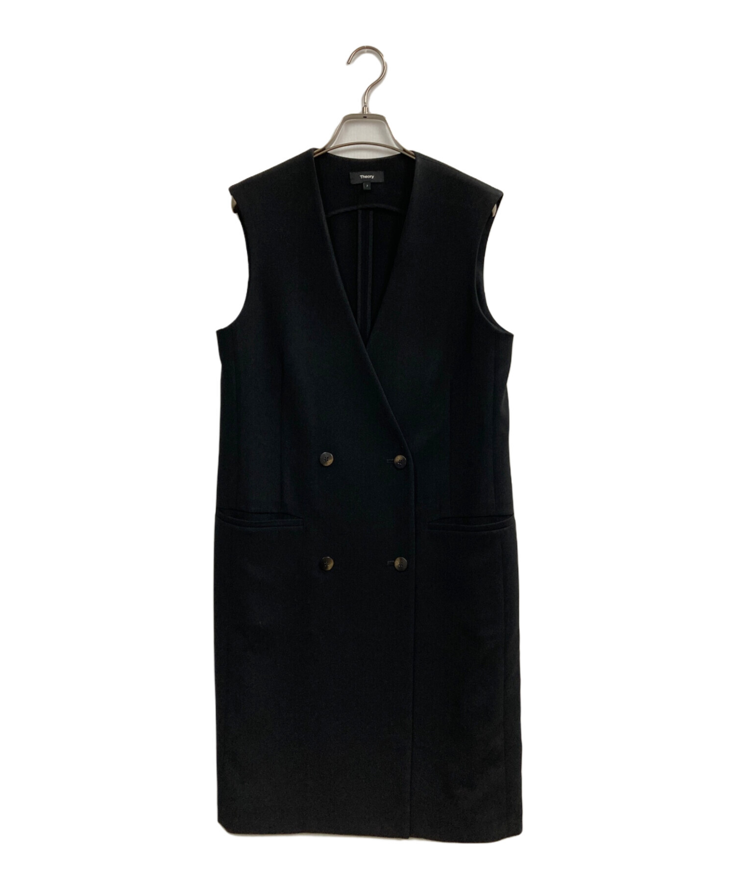 中古・古着通販】theory (セオリー) ADMIRAL CREPE SEAM VT ブラック