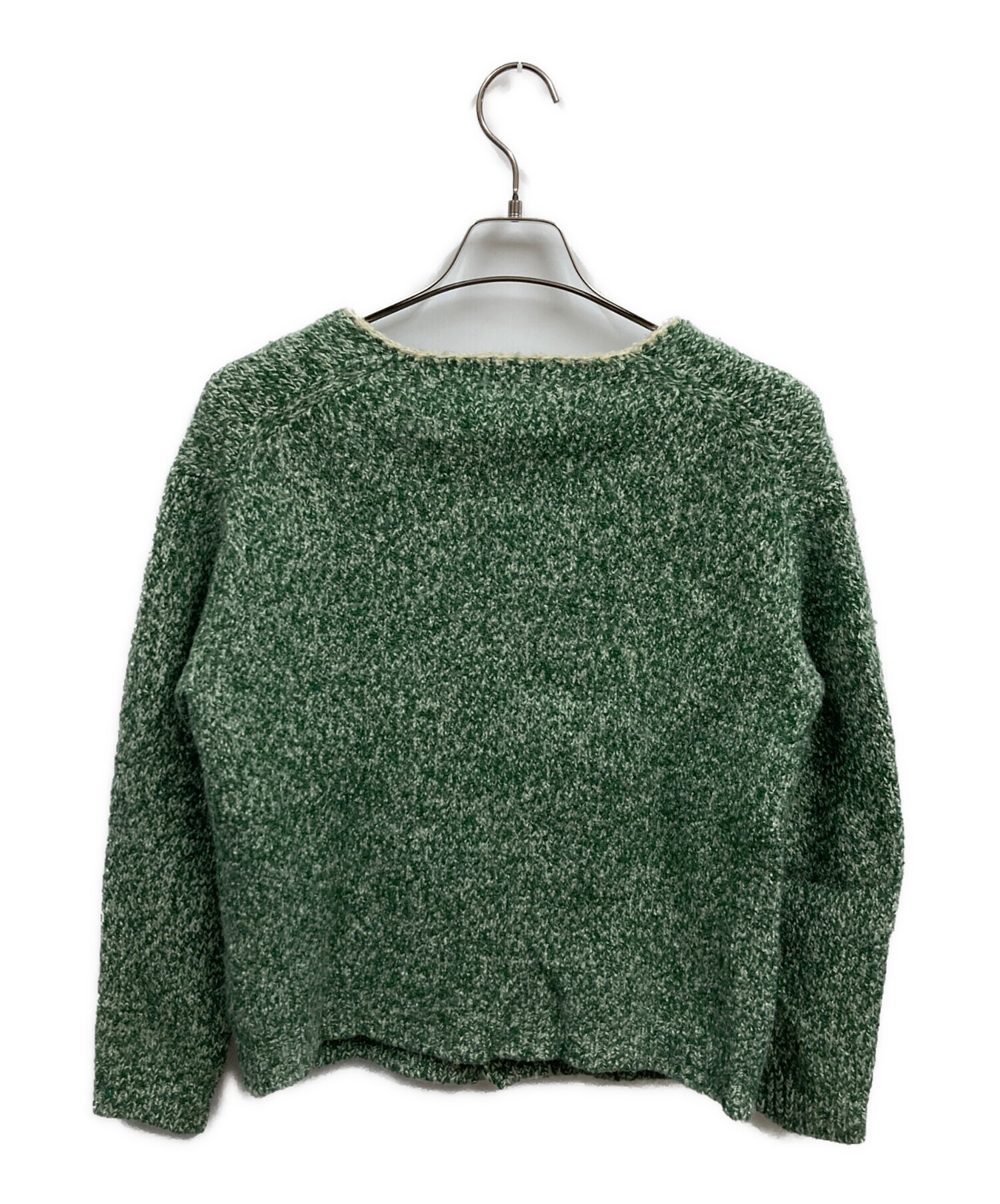 AURALEE オーラリー コットンカーディガン　サイズ4 グリーン 中古・古着通販】AURALEE (オーラリー) SILK WOOL CAMEL MIX KNIT