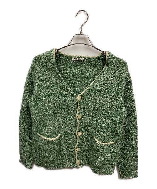 AURALEE オーラリー コットンカーディガン　サイズ4 グリーン 中古・古着通販】AURALEE (オーラリー) SILK WOOL CAMEL MIX KNIT