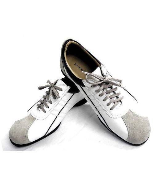 中古・古着通販】BURBERRY バーバリー レザースニーカー 美品