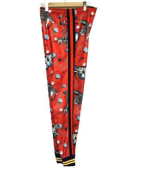 中古・古着通販】GUCCI (グッチ) スウェットパンツ レッド×ネイビー  