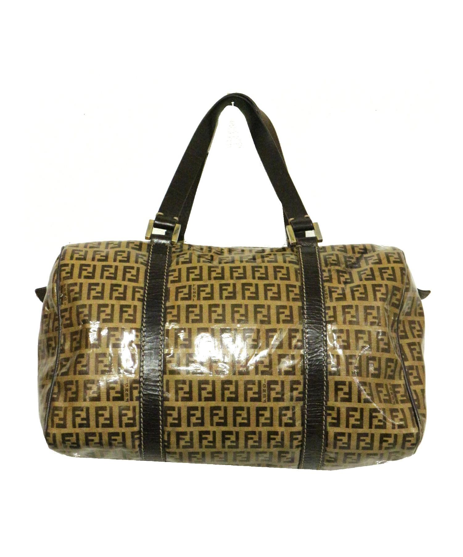 中古・古着通販】FENDI (フェンディ) ボストンバッグ ブラウン サイズ