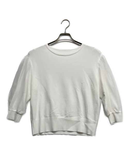 FOXEY フォクシー SUNNY DAY 透かしロゴ ニット 半袖 40 FOXEY