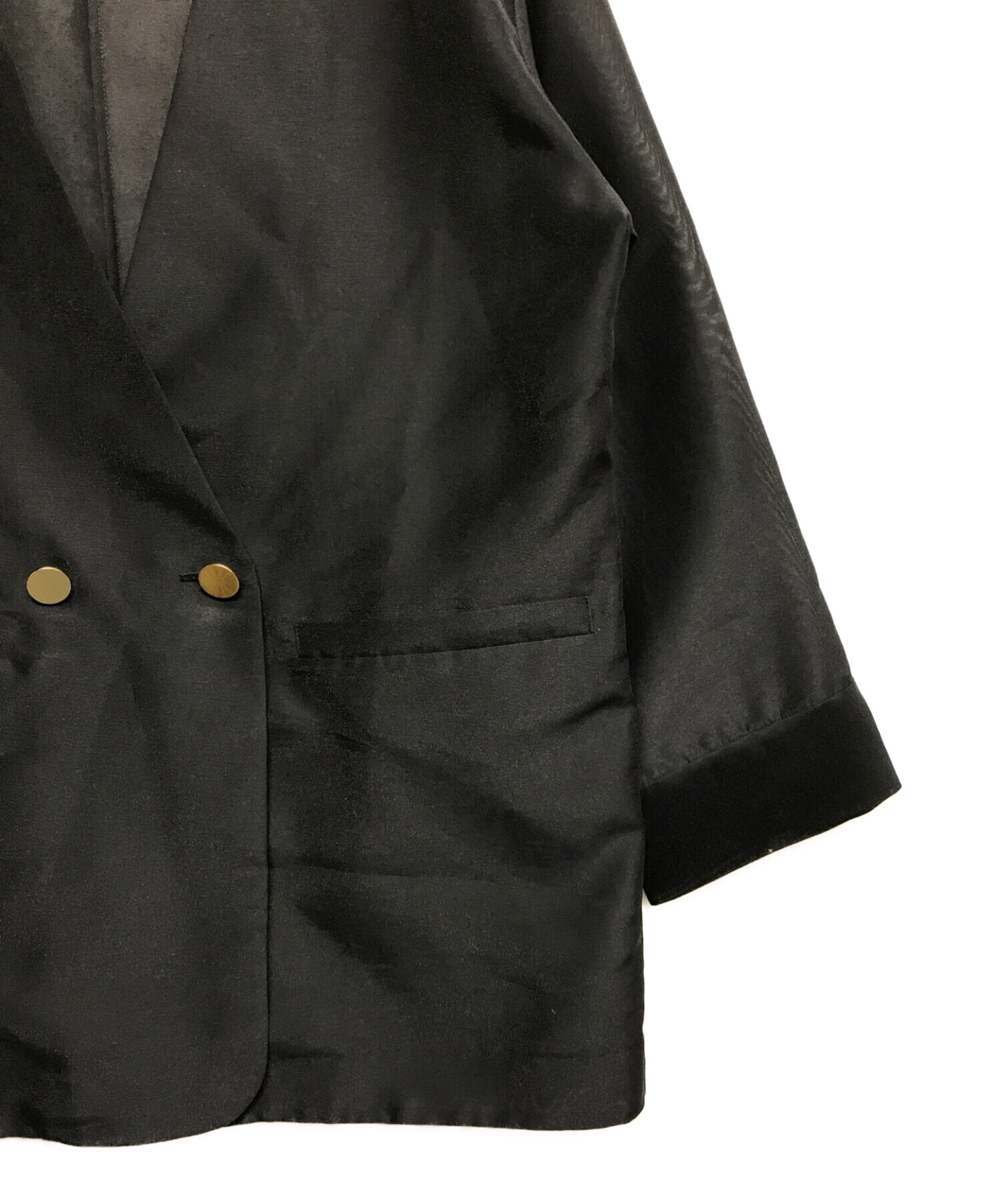 中古・古着通販】DOUDOU (ドゥドゥ) ノーカラーオーガンジージャケット