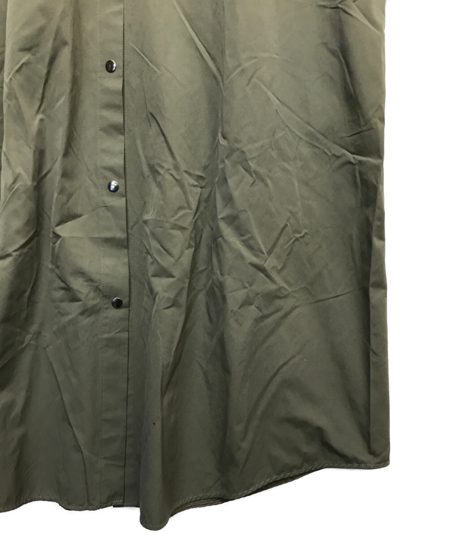 中古・古着通販】MOGA (モガ) ハイカウントタフタシャツワンピース  