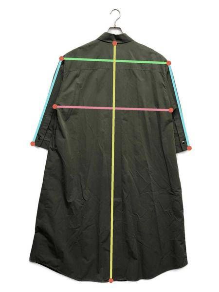 中古・古着通販】MOGA (モガ) ハイカウントタフタシャツワンピース  