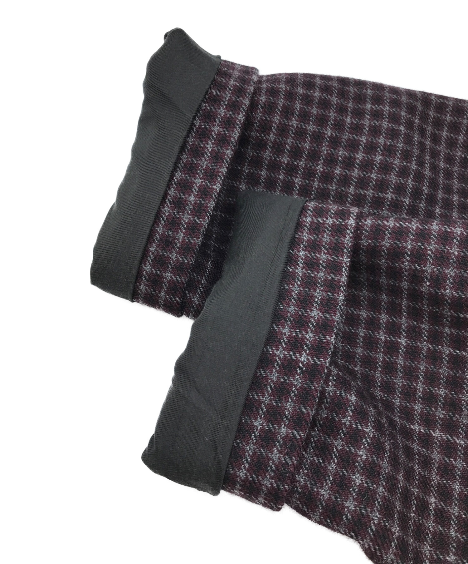 中古・古着通販】UNUSED (アンユーズド) Gun-club check coat ブラウン