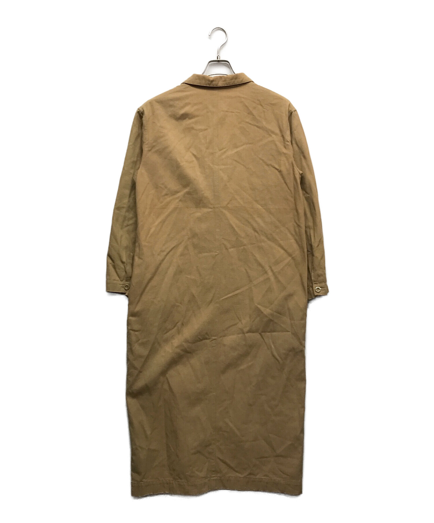 中古・古着通販】nowos (ノーウォス) コットンガウンコート ベージュ  