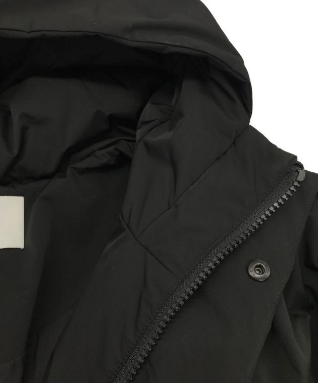 【美品】冬本番早期SALE⭐︎エンフォルド　PEツイルウールダウンコート36 ENFOLDエンフォルドPEツイルWOOL×ダウンコートグレー×ネイビー 36