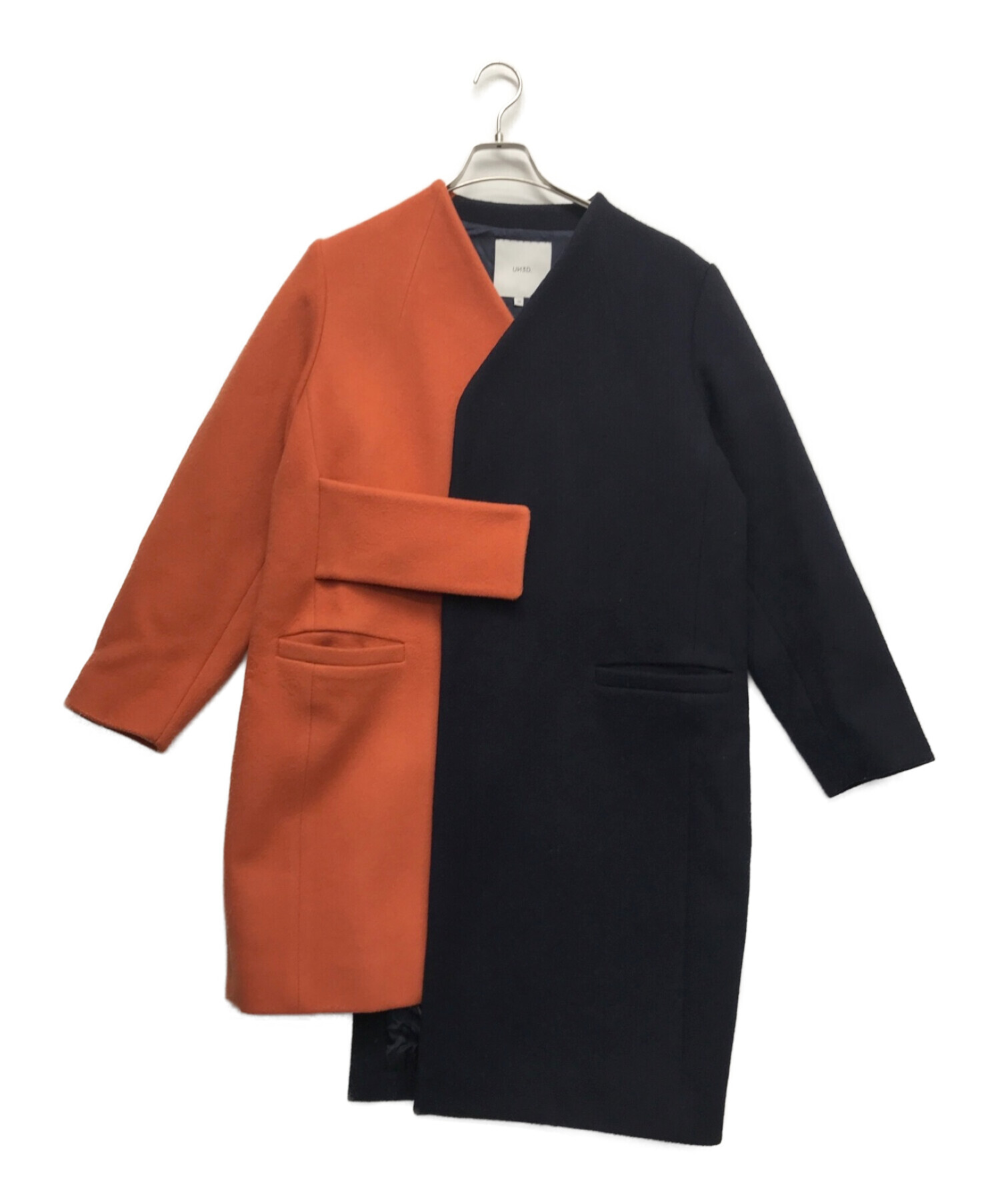 アンスリード バイカラーロングコート アンスリード/UN3D./バイカラー