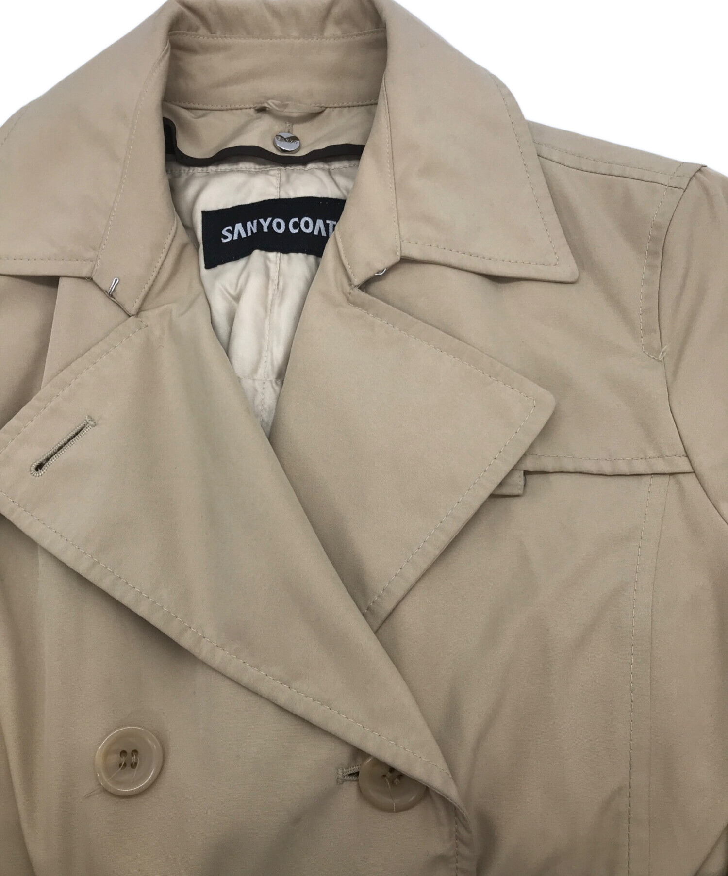 SANYO COAT ベージュ トレンチコート ダウンライナー付 ゴアテックス 美品SANYO COAT ダウンライナー付ダブルトレンチコート GORETEX - メルカリ