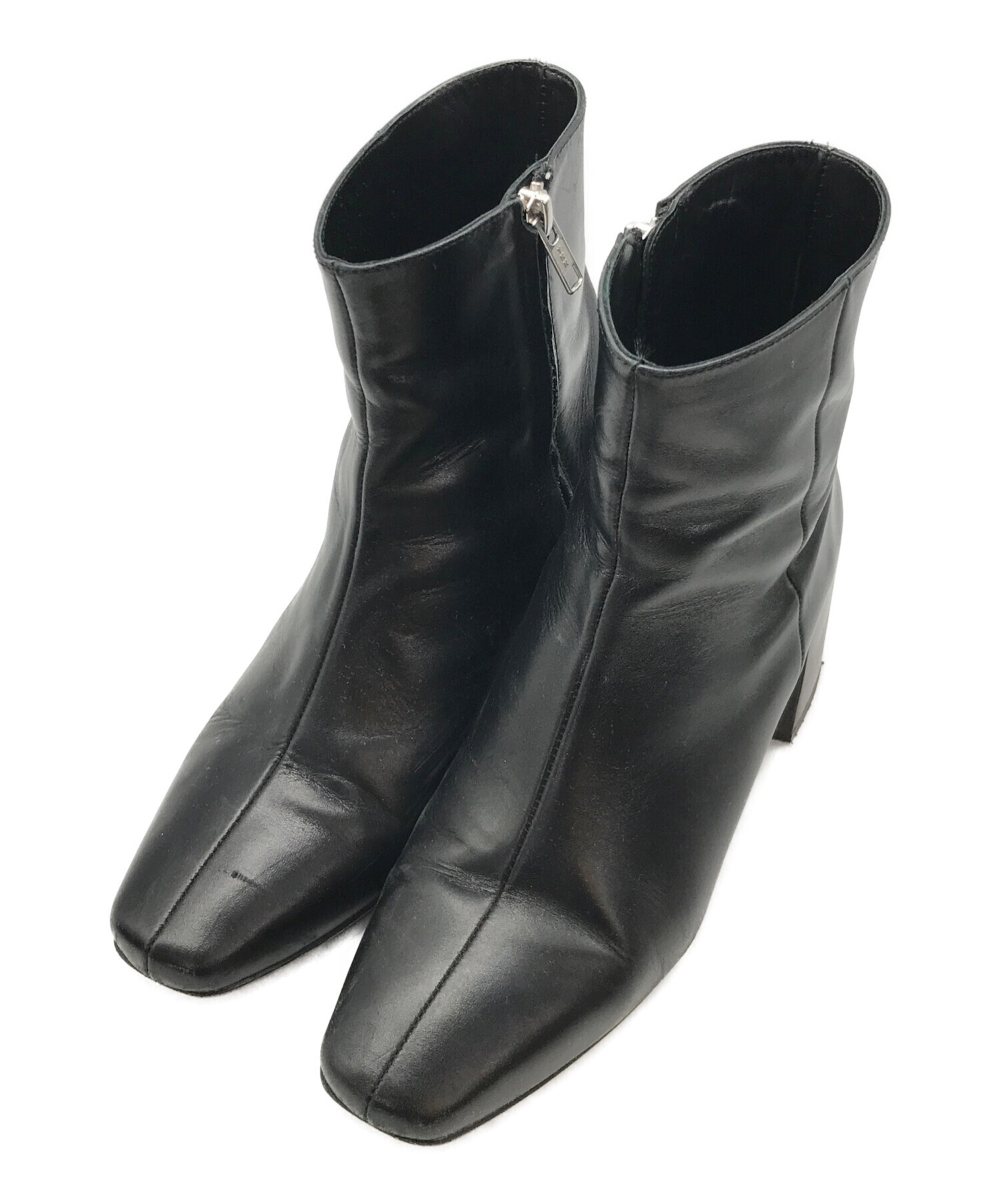 FLATTERED/フラッタード　ブーツ 中古・古着通販】Flattered (フラッタード) ヒールブーツ ブラック