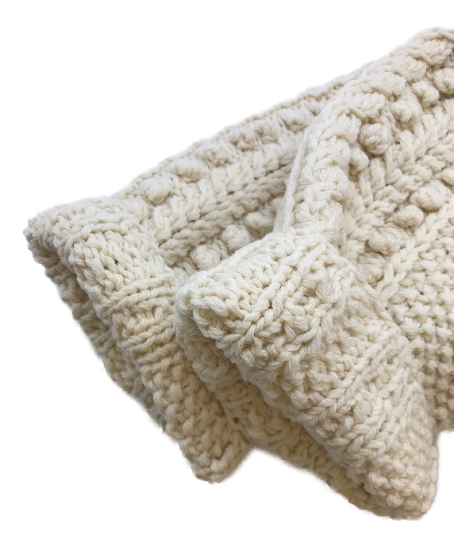 MACPHEE アイボリー カーディガン 中古・古着通販】MACPHEE (マカフィー) ハンドニットケーブル