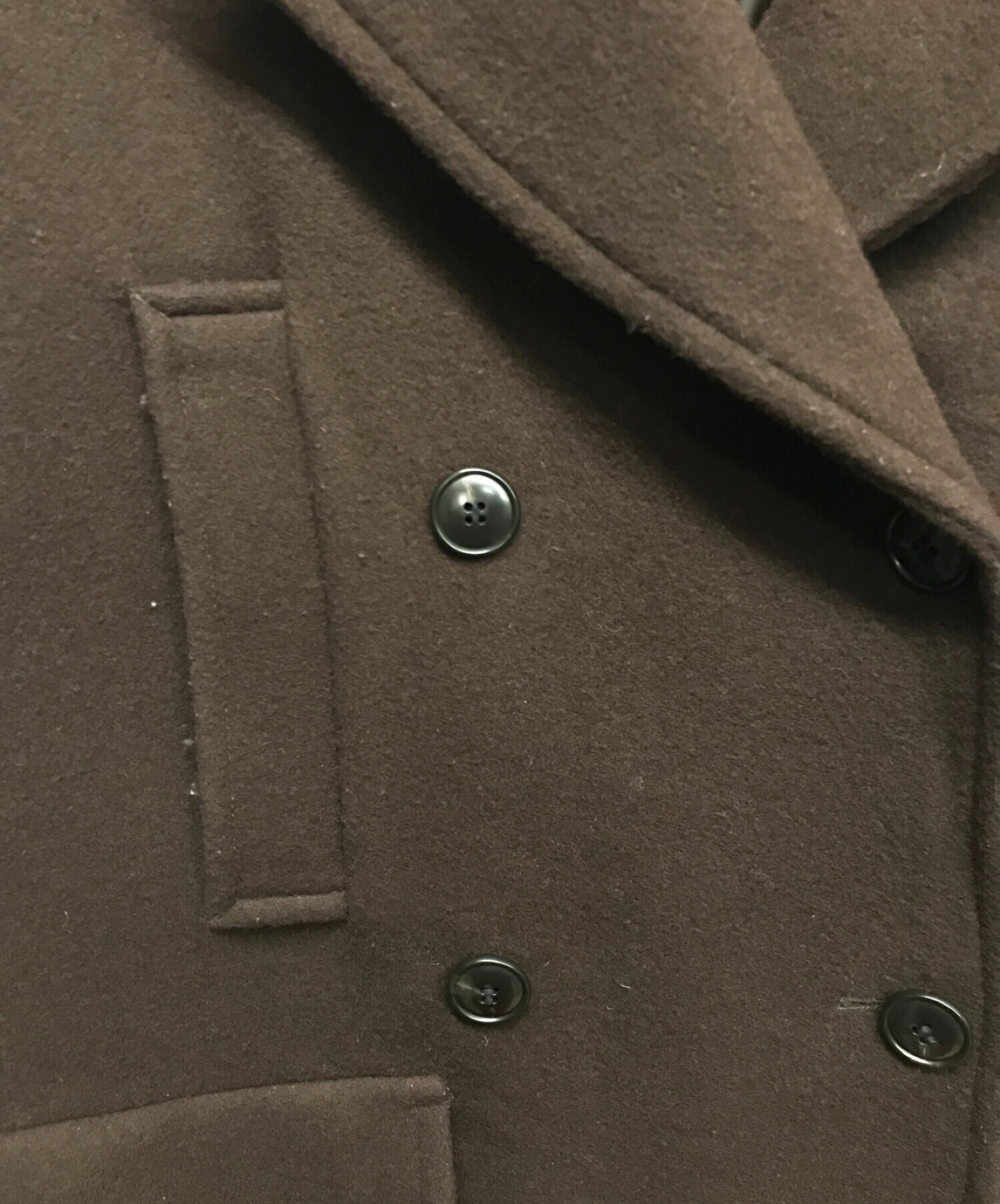 SLOBE IENA メルトンビックPコート　ブラウン SLOBE IENA（スローブイエナ）の「T/WメルトンビックPコート