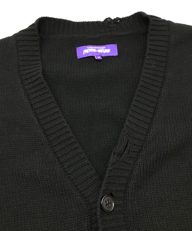 FUCKING AWESOME M カーディガン ダークグリーン FUCKING AWESOME M カーディガン ダークグリーン Acid Hairy Cardigan