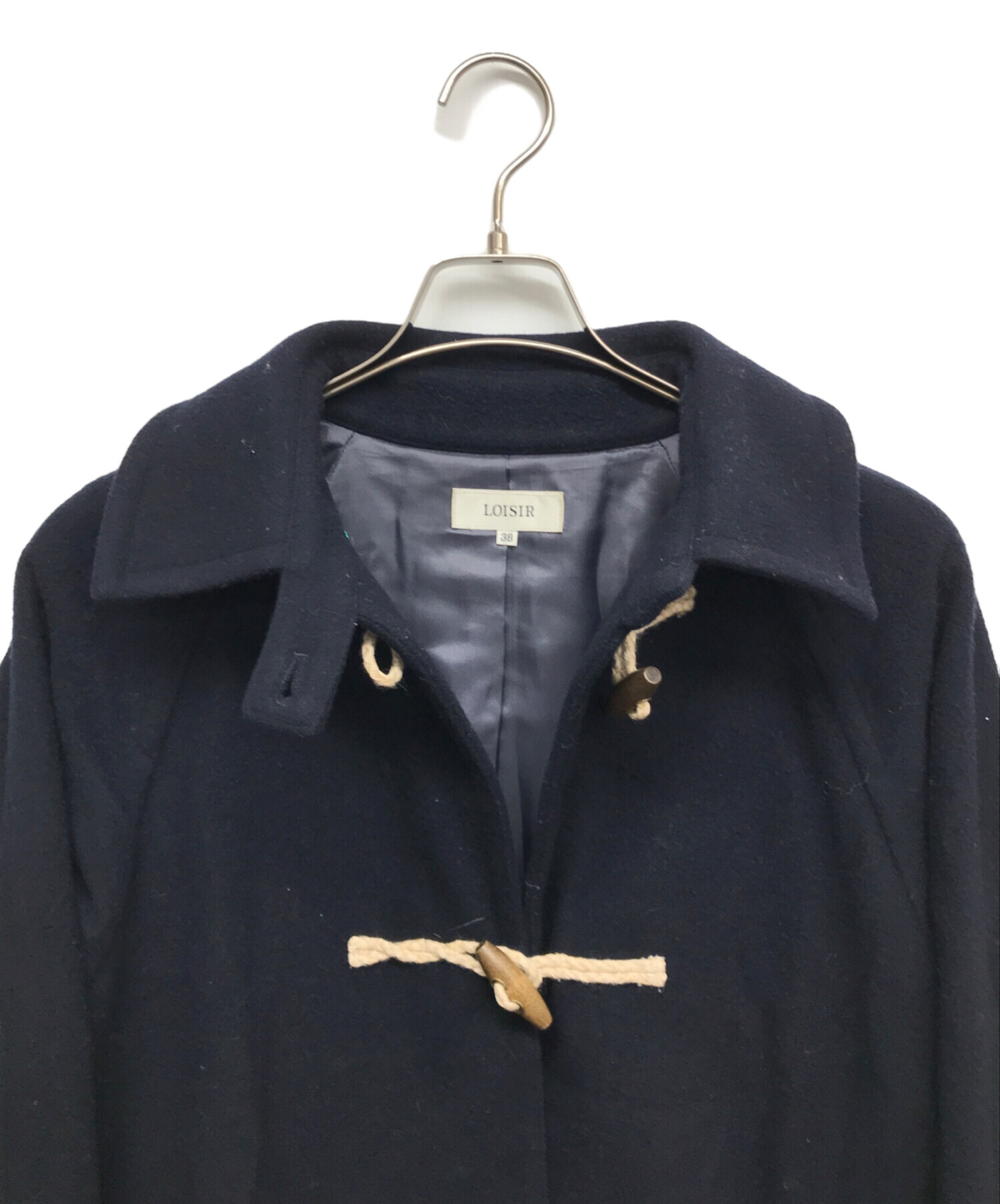 LOISIR / ダッフルコート/38/ウール/NVY/B0194LFC006 LOISIR◇ダッフルコート/38/ウール/NVY/B0194LFC006 中古・古着通販