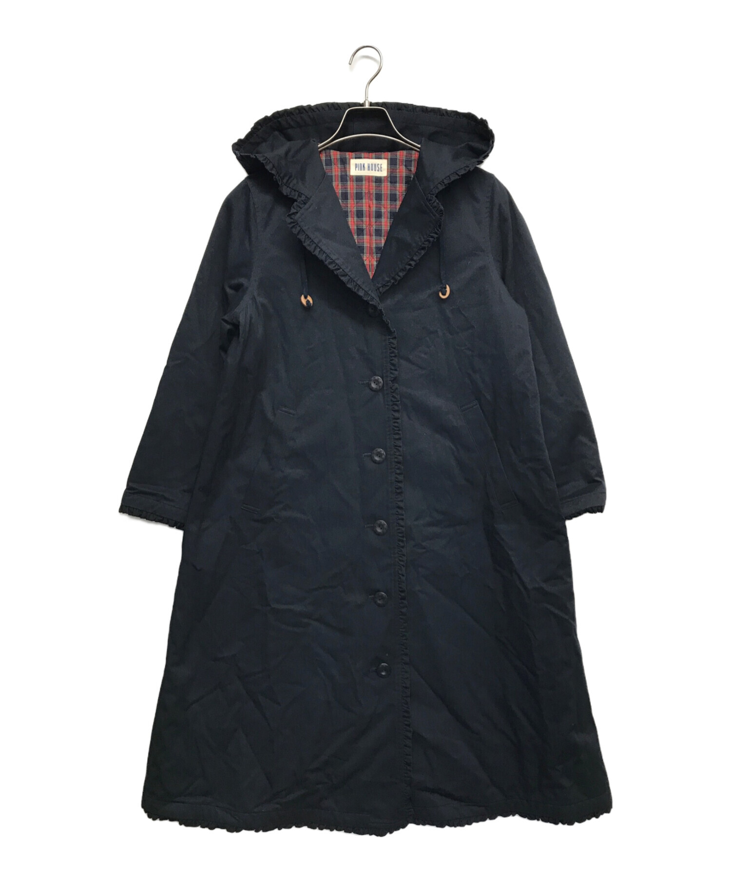 中古・古着通販】PINK HOUSE (ピンクハウス) フーデット裏地タータン 