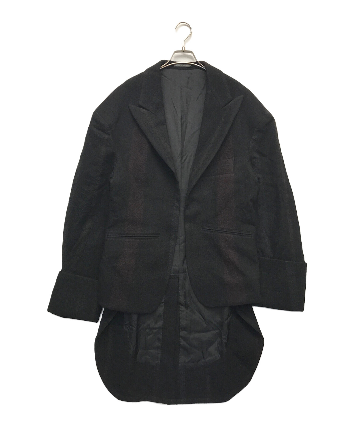 YOHJI YAMAMOTO / 06AW/Wool Striped Jaテーラードジャケット/1/ウール/BLK/ストライプ/FB-J36-532 中古・古着通販】Yohji Yamamoto FEMME (ヨウジヤマモトファム) ウール