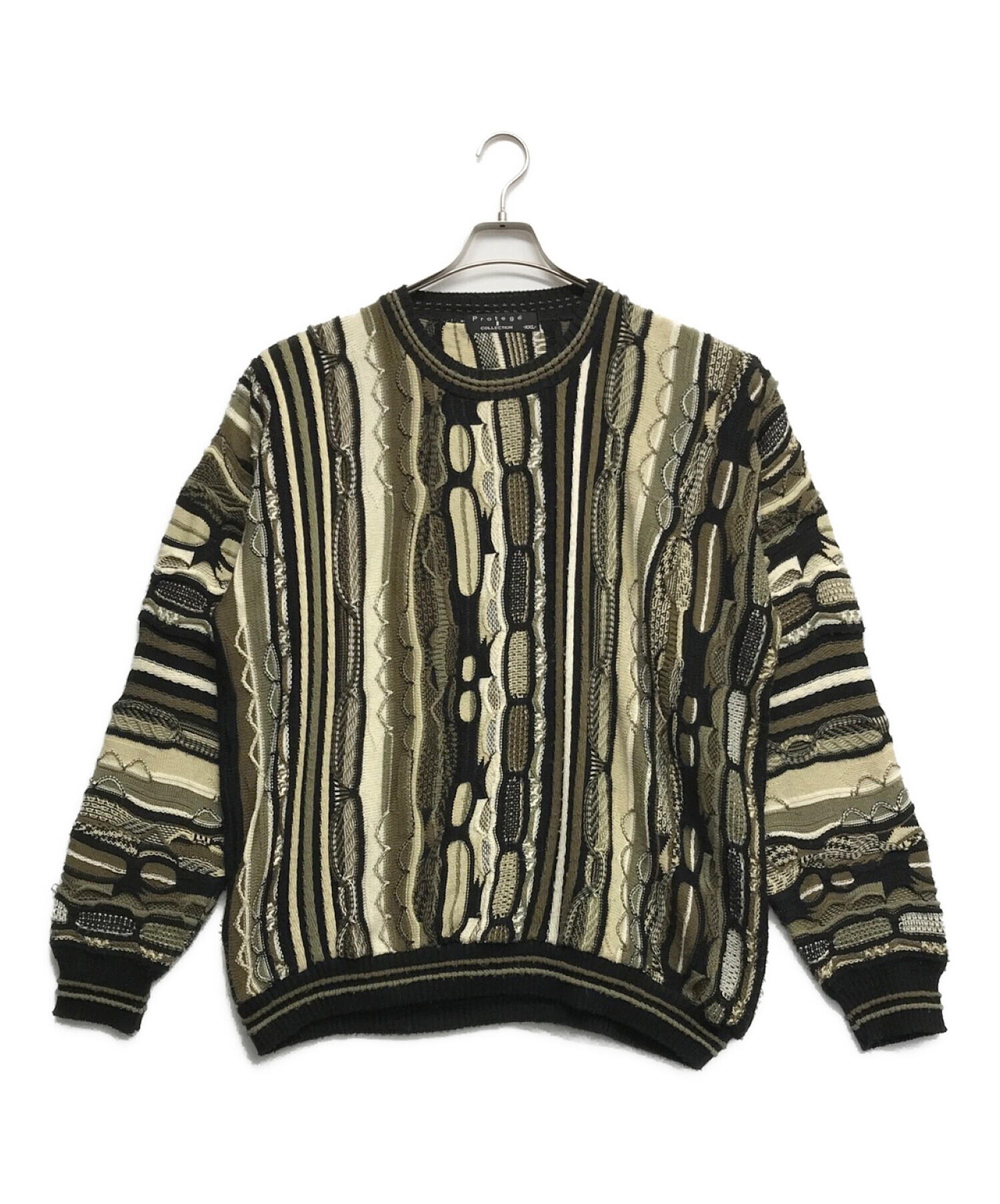 protegeニット 90\u0027s Protege 立体編み アクリルニット 3Dセーター USA製 231024