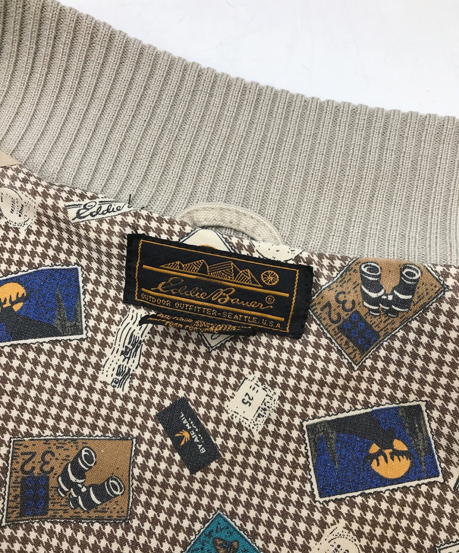 中古・古着通販】Eddie Bauer (エディーバウアー) 80's裏地総柄