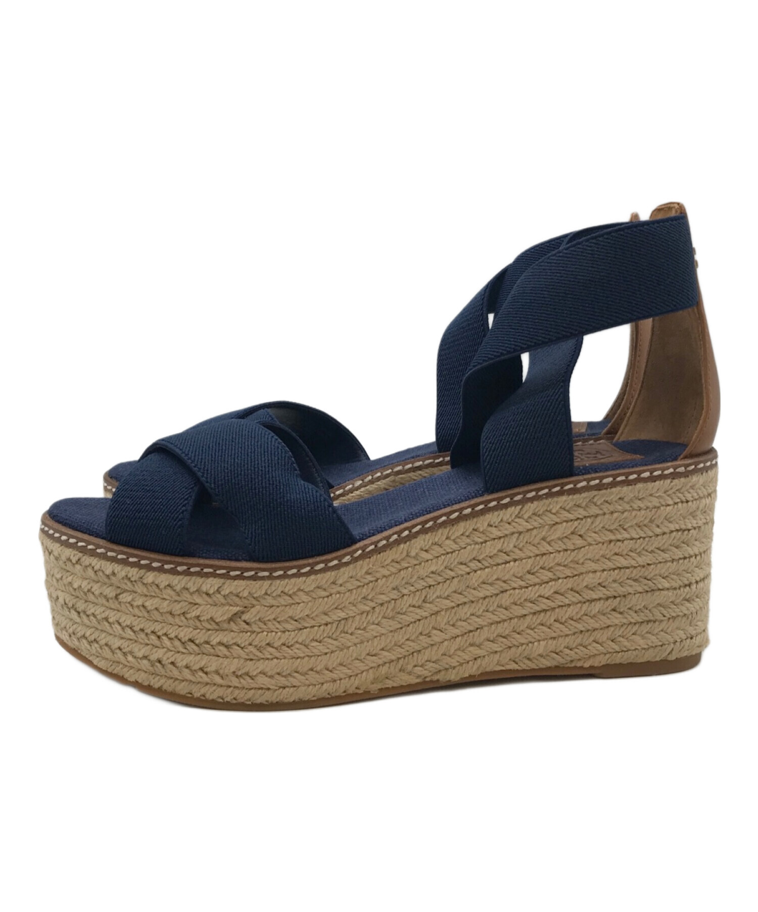 未使用 トリーバーチ サンダル TORY BURCH ウェッジ サンダル 中古・古着通販】TORY BURCH (トリーバーチ) ウェッジソールサンダル