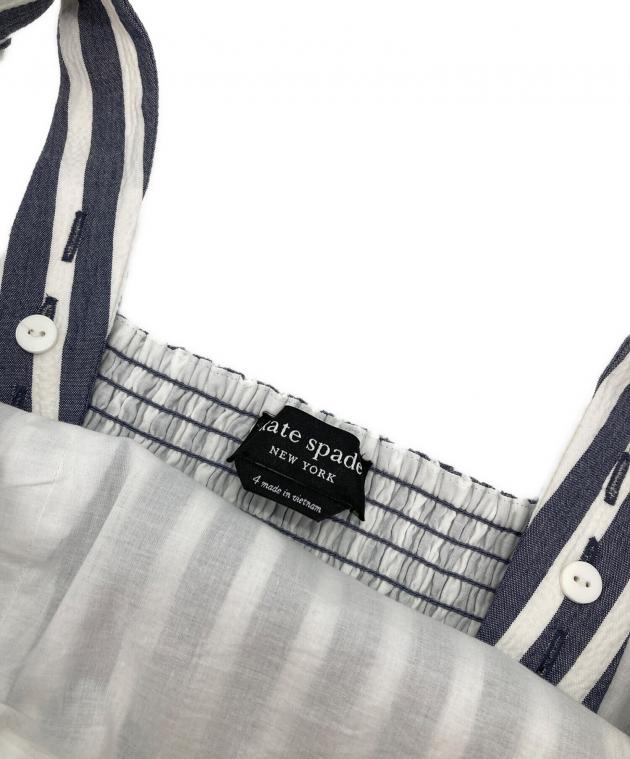 中古・古着通販】Kate Spade (ケイトスペード) ストライプワンピース
