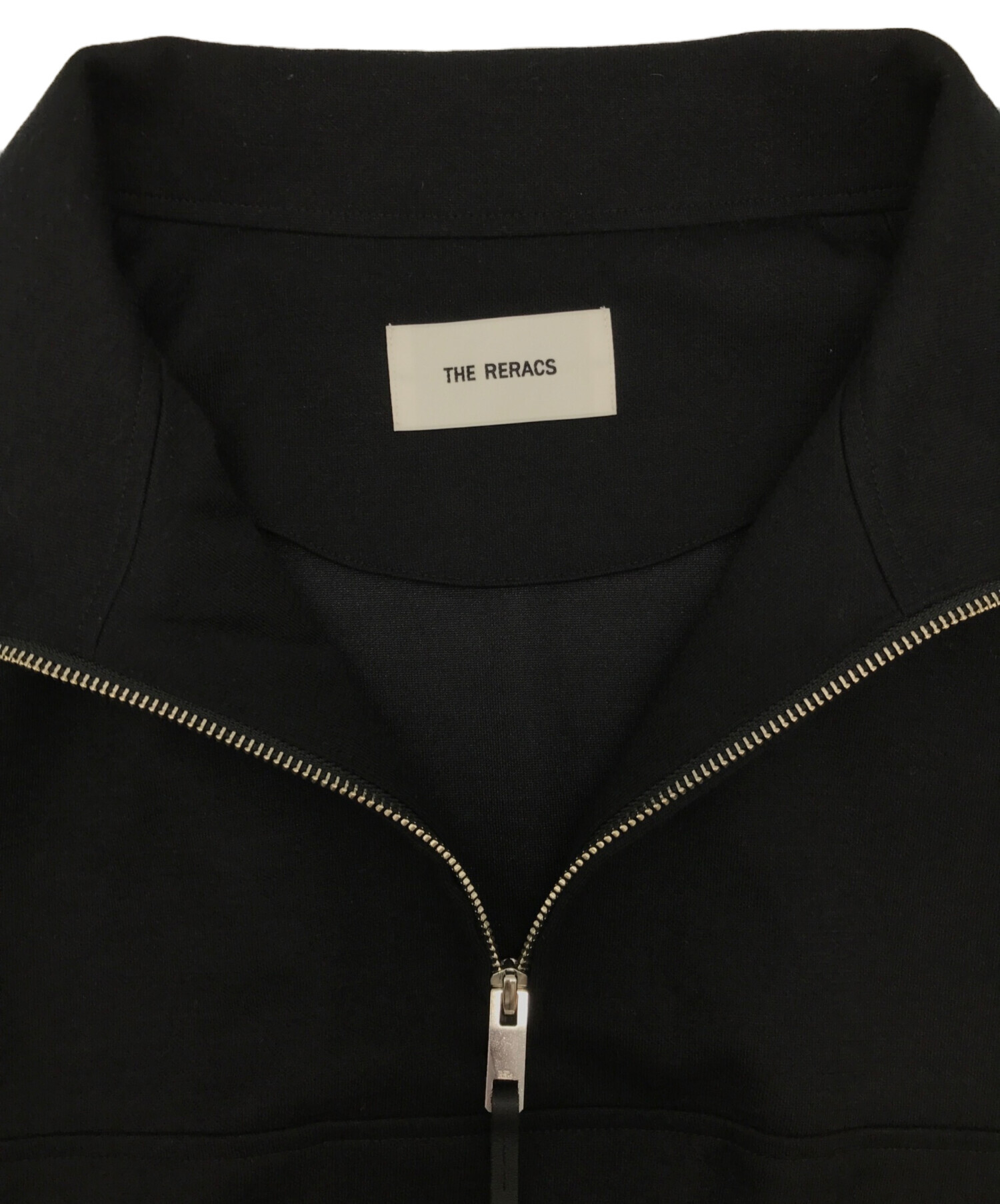 THE RERACS ハーフジップ ウール パーカー black THE RERACS ハーフジップ ウール パーカー black - メルカリ