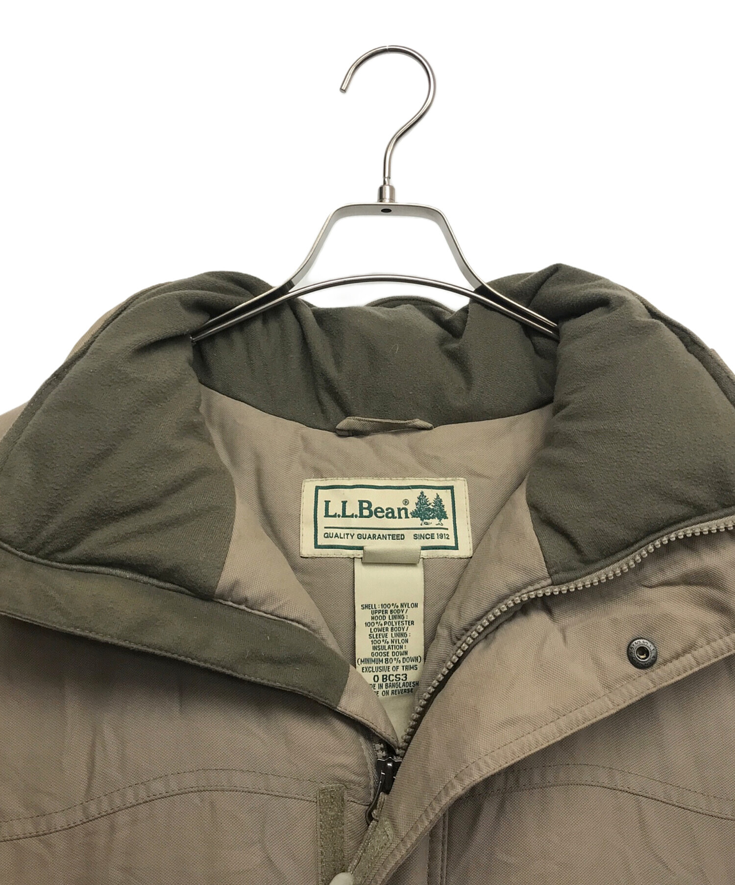 L.L.Bean ダウンジャケット L ベージュ 古着 【公式通販】