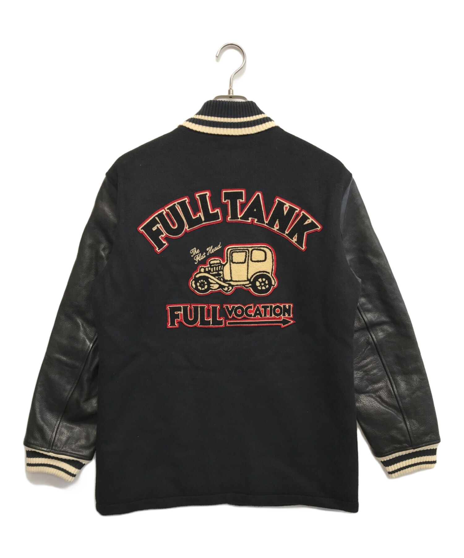 中古・古着通販】FLAT HEAD (フラット ヘッド) スタジャン ブラック 