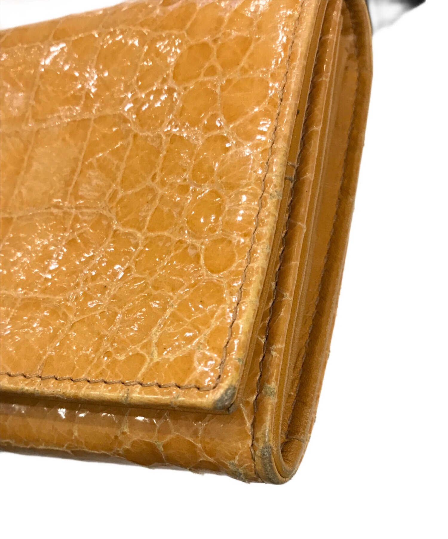 中古・古着通販】MIU MIU (ミュウミュウ) クロコダイル型押し 長財布