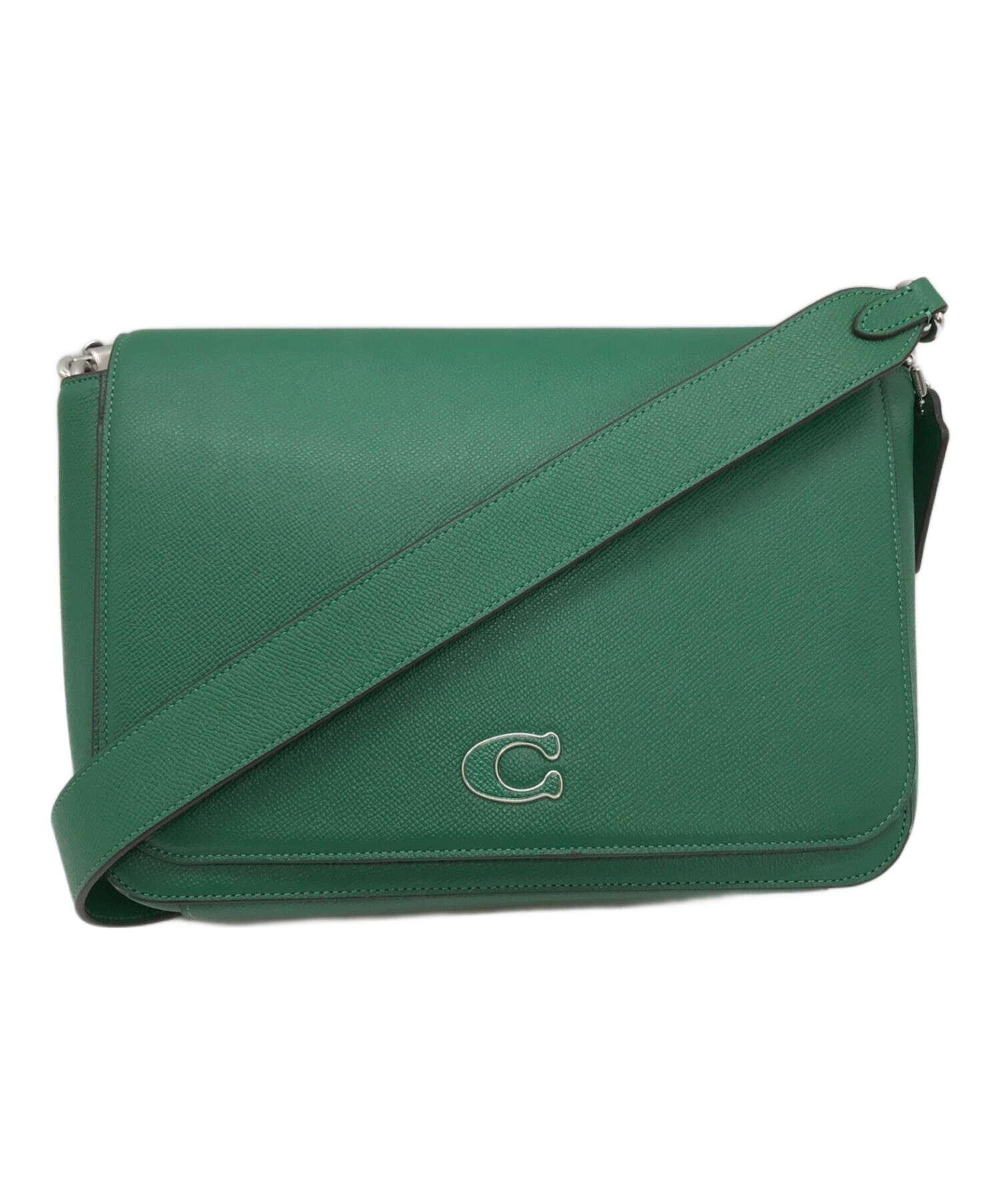 中古・古着通販】COACH (コーチ) メッセンジャーバッグ グリーン