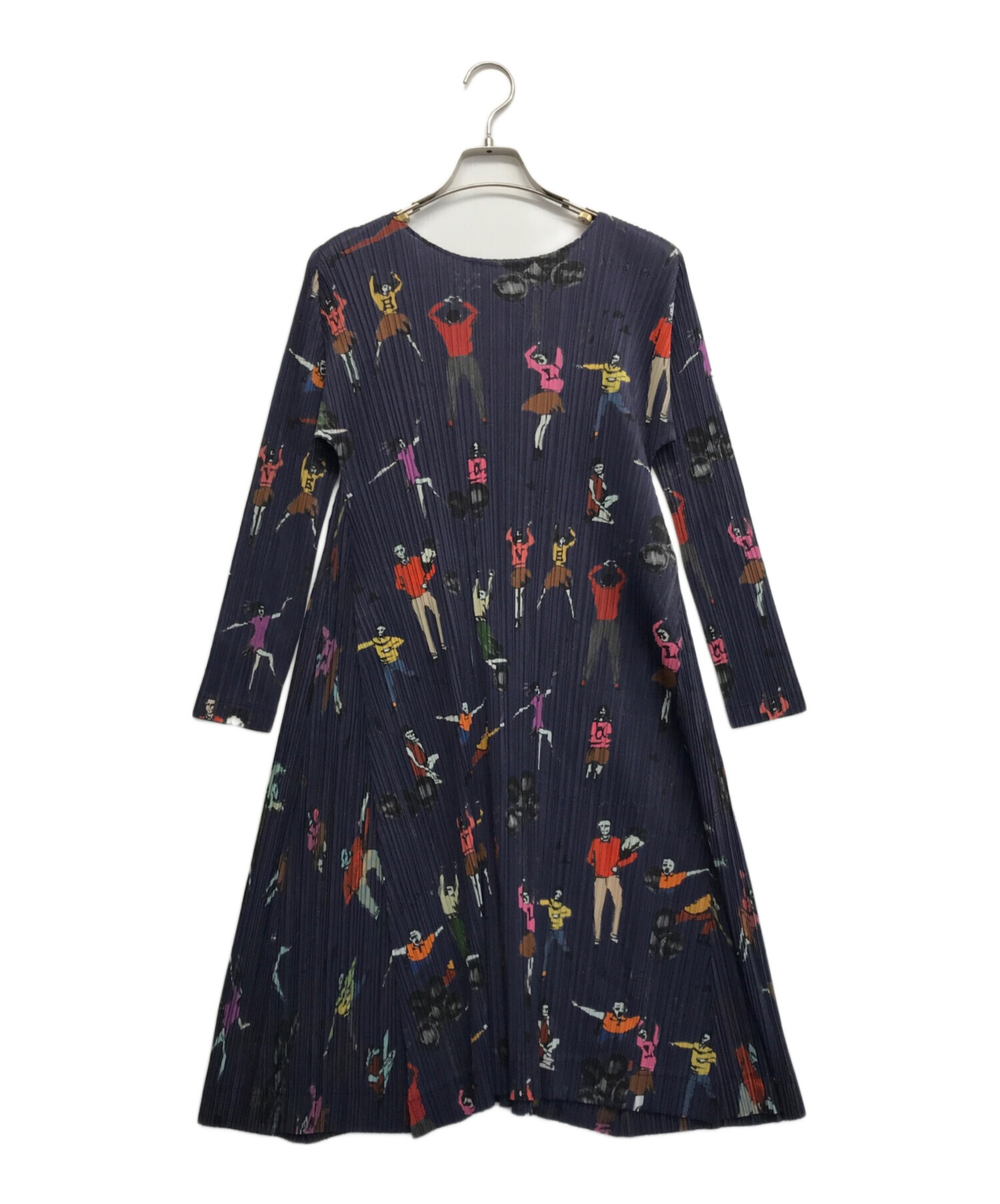 Pleatsplease ワンピース柄