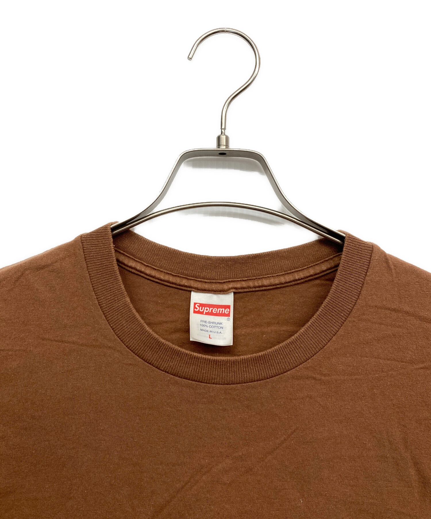 中古・古着通販】Supreme (シュプリーム) プリントTシャツ ブラウン 