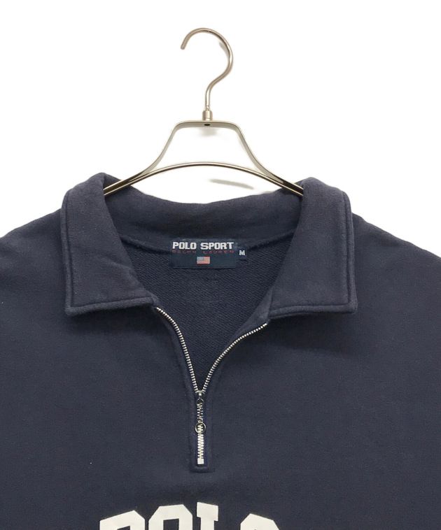 【希少】 Polo Sport ポロスポーツ ハーフボタン ニット ブラック M 希少】 Polo Sport ポロスポーツ ハーフボタン ニット ブラック M