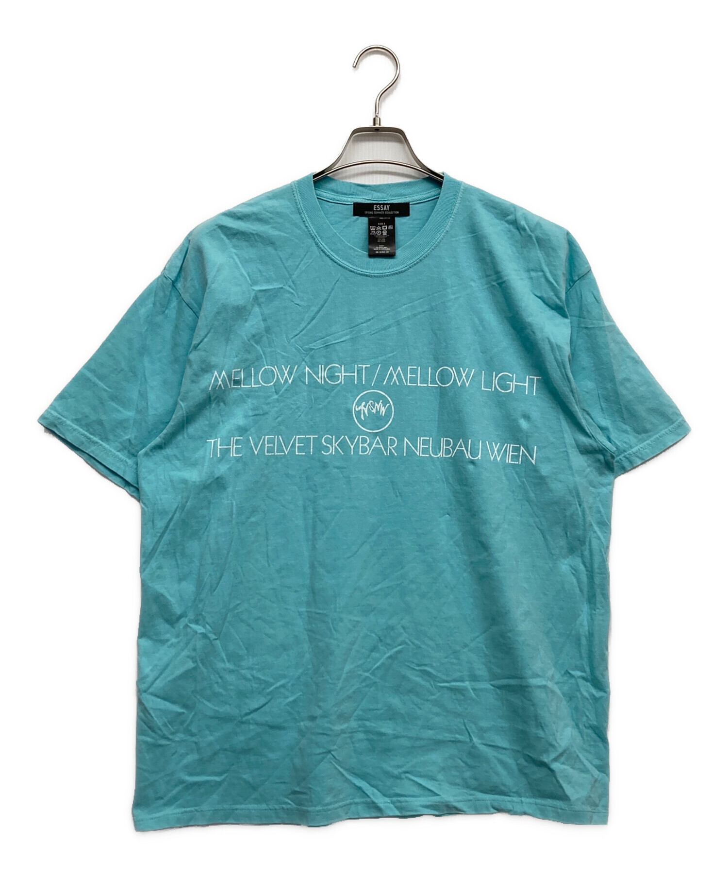 中古・古着通販】Essay (エッセイ) プリントTシャツ グリーン サイズ:3 