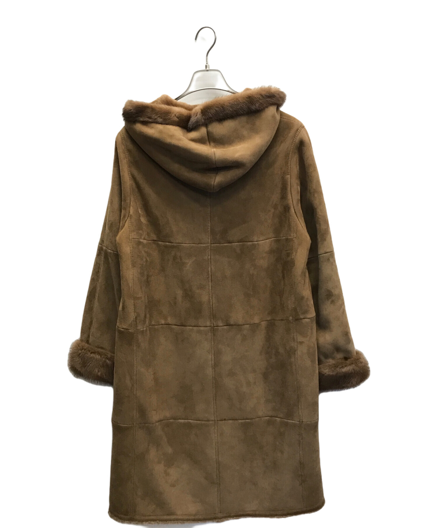 中古・古着通販】MaxMara (マックスマーラ) ムートンコート ベージュ 