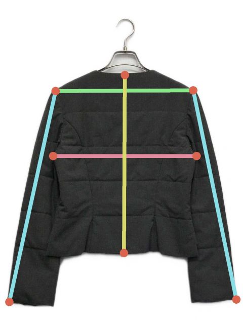 フォクシー ニューヨーク　ブラック中綿ジャケット 中古・古着通販】FOXEY NEWYORK (フォクシーニューヨーク) 中綿