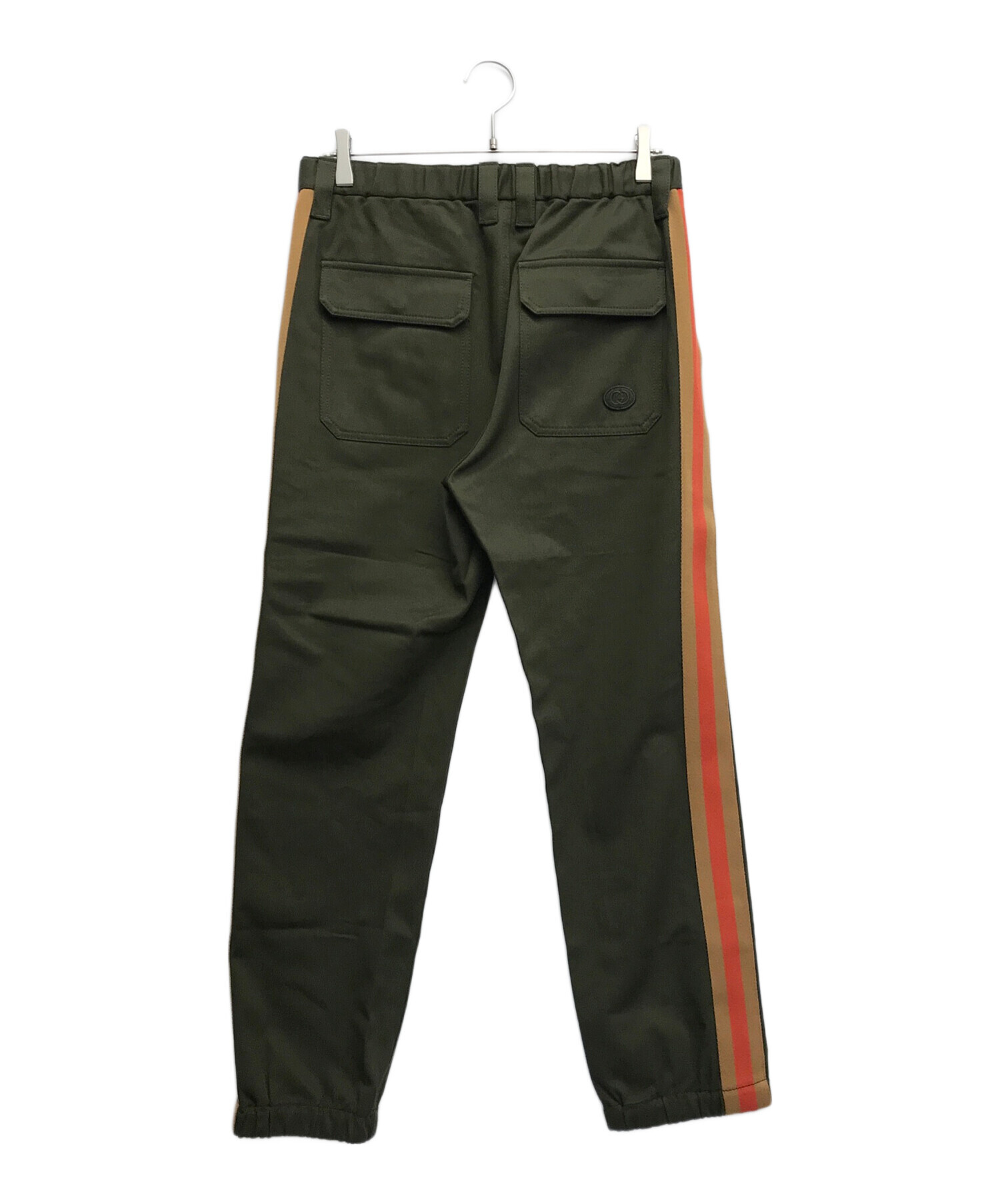 中古・古着通販】GUCCI (グッチ) トラックトコットンパンツ グリーン 